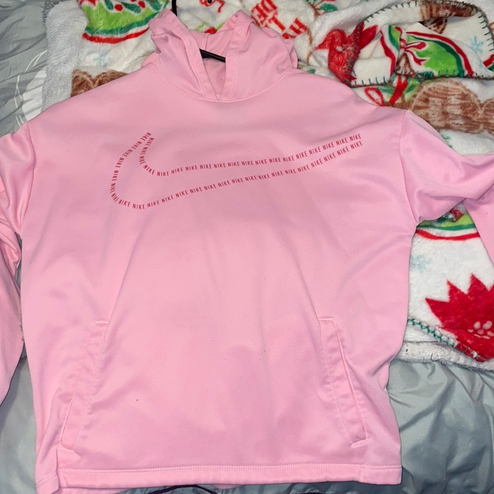 Pink Nike hoodie
